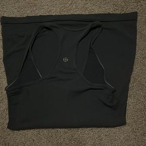 Grey lulu racerback tank